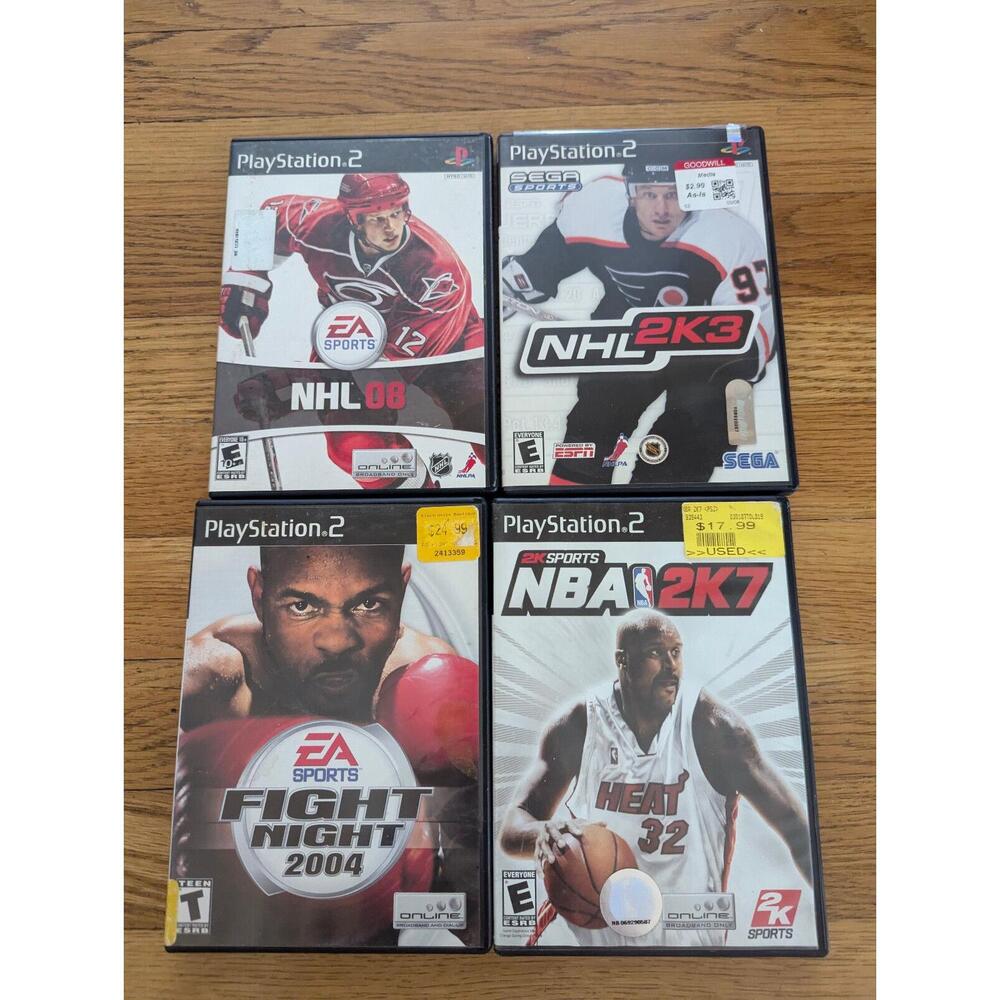 EA Sports Games PS2 NBA 2K7 Fight Night 2004 NHL 2008 NHL 2K3 CIB Playstation 2 - Picture 3 of 11